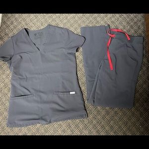 Figs XXS and XS Charcoal scrubs